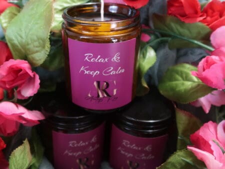 Relax & Keep Calm (Lavender Herbal Candle)